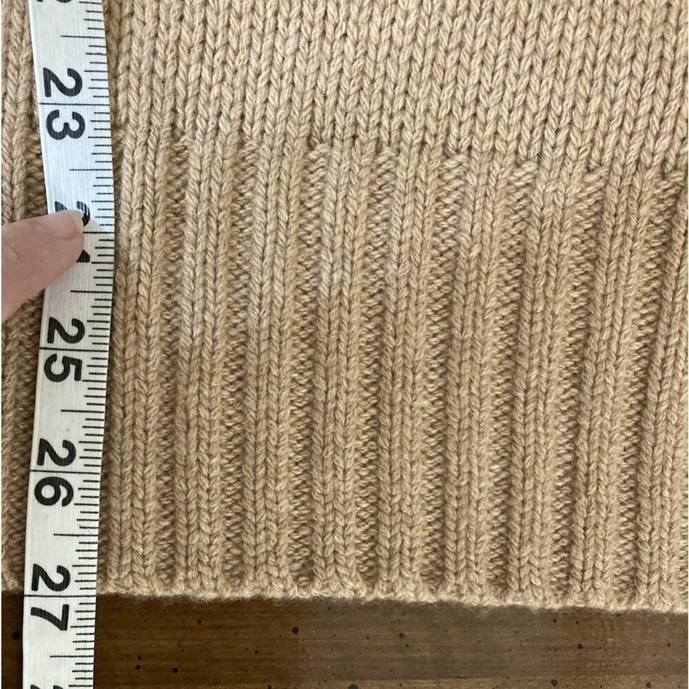 Vineyard Vines Merino Wool Blend Fair Isle Sweater Sz M New Camel Mock Neck $198 - Picture 9 of 9
